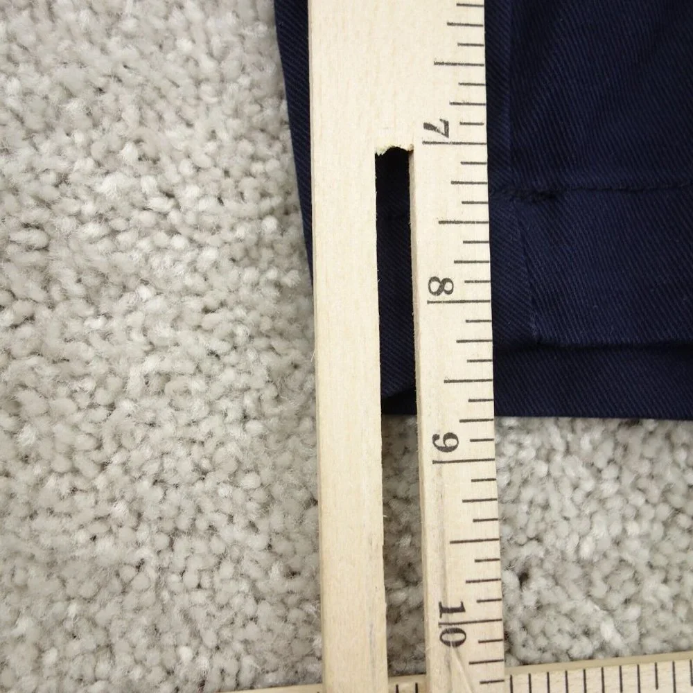 Chaps Shorts Mens 36 Blue Stretch Twill Straight Leg Bermuda Flat Front Casual - Picture 7 of 10